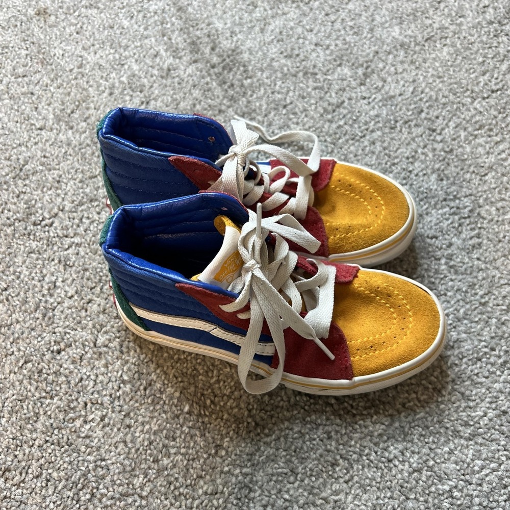 Vans Sk8-Hi Shoes Youth Size 13.5 Suede High Top Skate Classic Sneakers